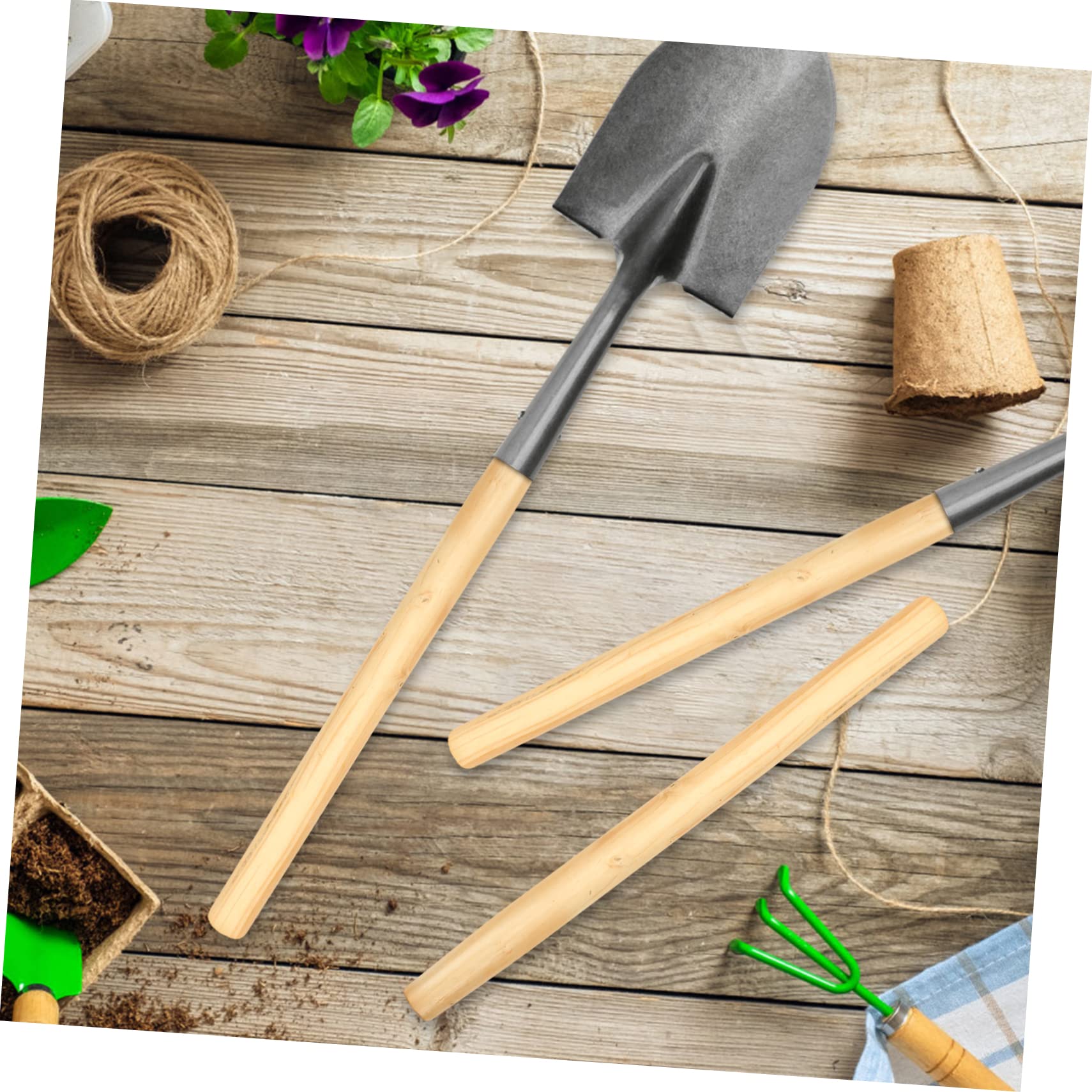 Hardwood Rake Handle Replaceent 120 C / 47" Long Wooden Shaft For Hoe