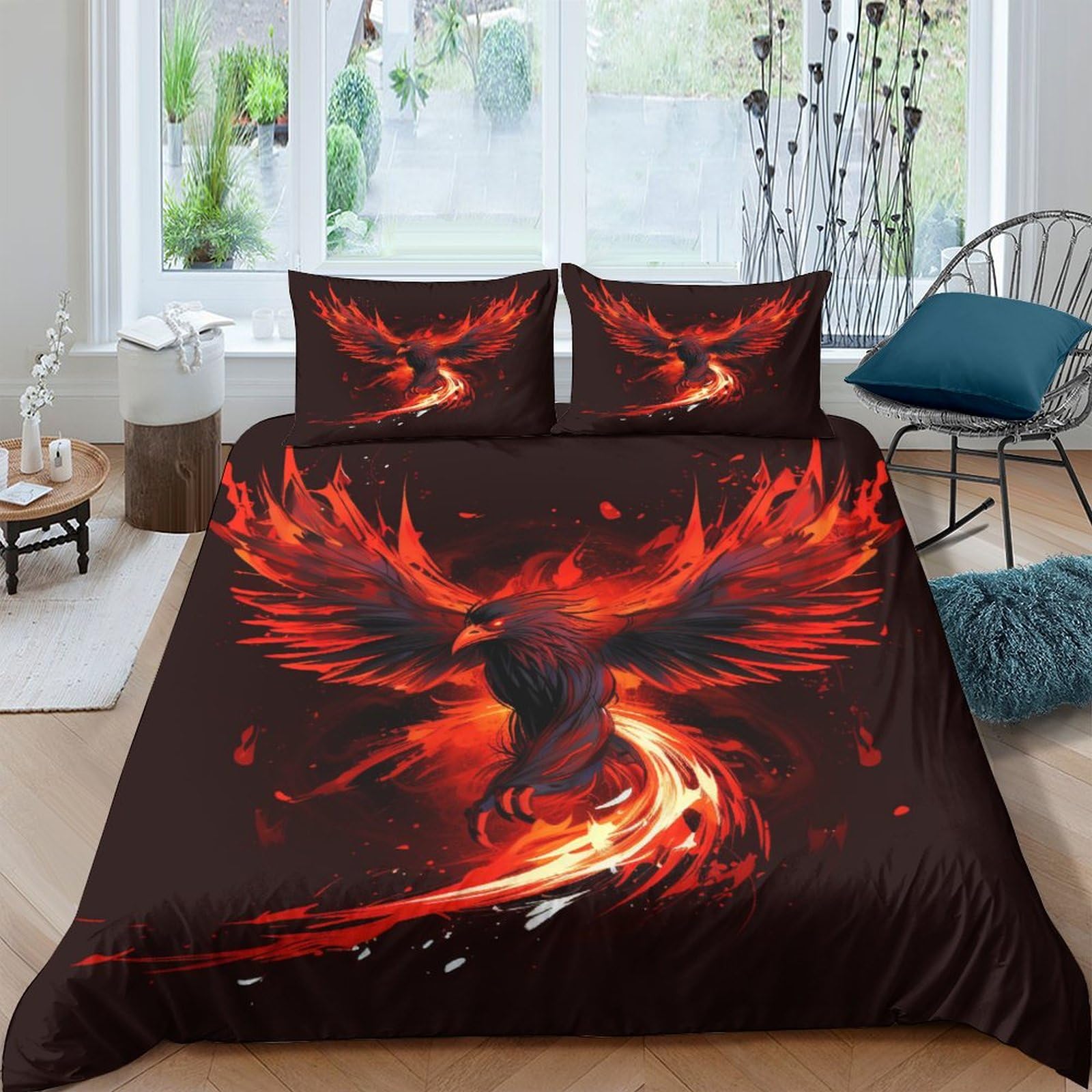 Housse de couette motif aigle 3D pour chambre d'enfant et d'adolescent moderne