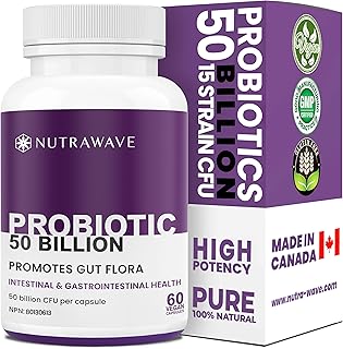 50 BILLION Daily Probiotic for Men & Women, 60 capsules