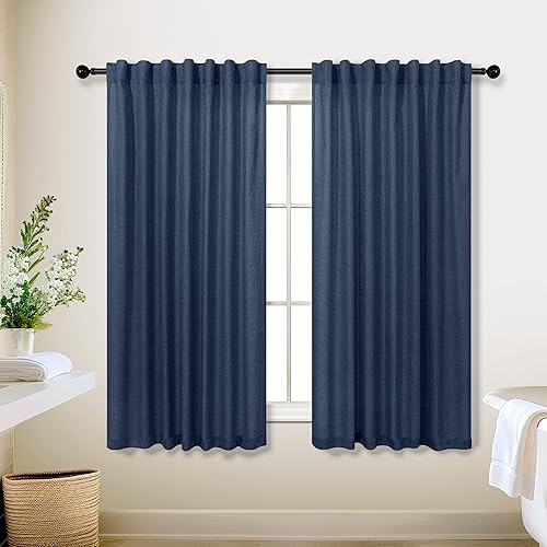 Miniatura 243 de KOUFALL Cortinas transparentes de lino de 90 pulgadas, cortinas para Sala Modernas 2025 De Lino Elegantes, cortinas personalizadas con pestaña