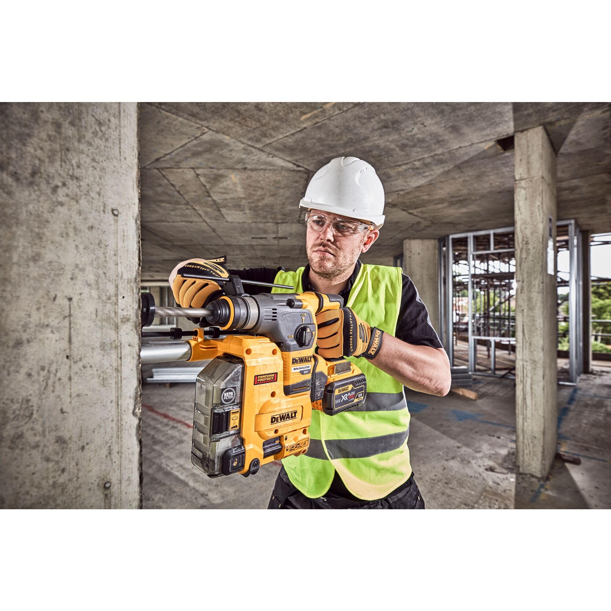 DeWALT DCH335X2-QW Akku-Kombihammer SDS-plus, 54V, Schwarz/Gelb