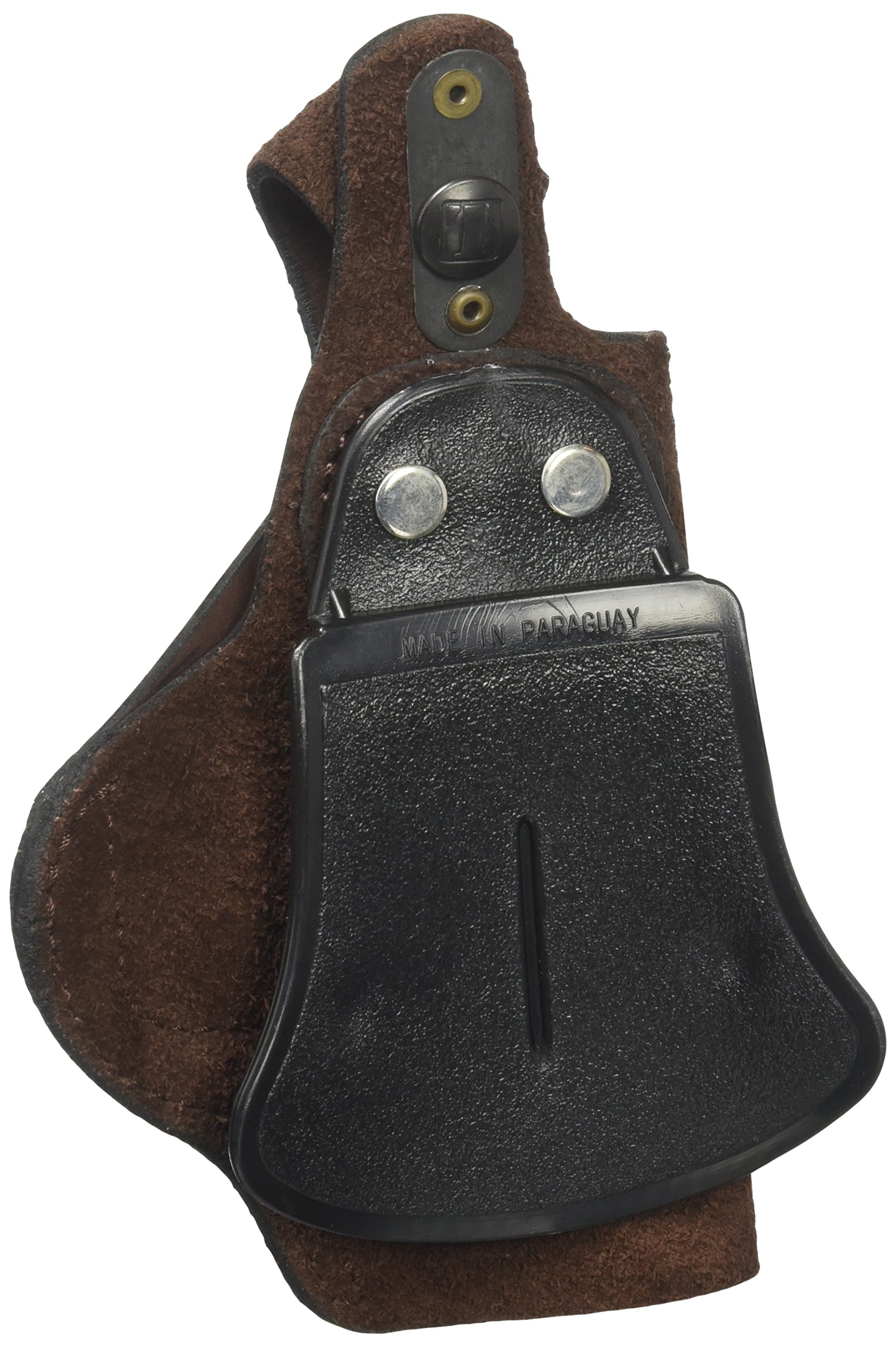 Tagua SPD1-313 Glock 19-23-32 Suede Thumbreak Paddle Holster, Brown, Left Hand