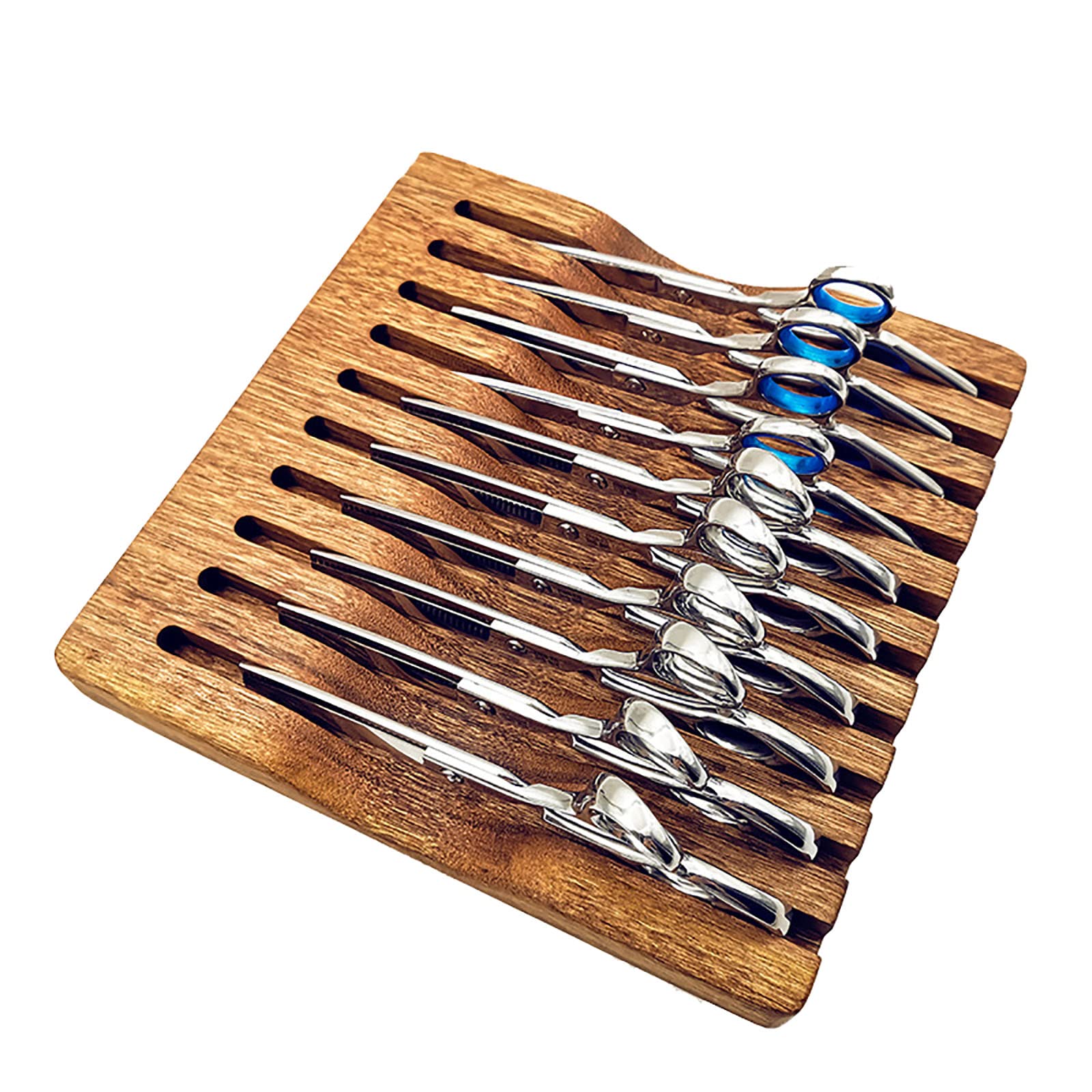 Amazon.co.jp: 木製 シザーケース ハサミケース トレー シザースタンド  