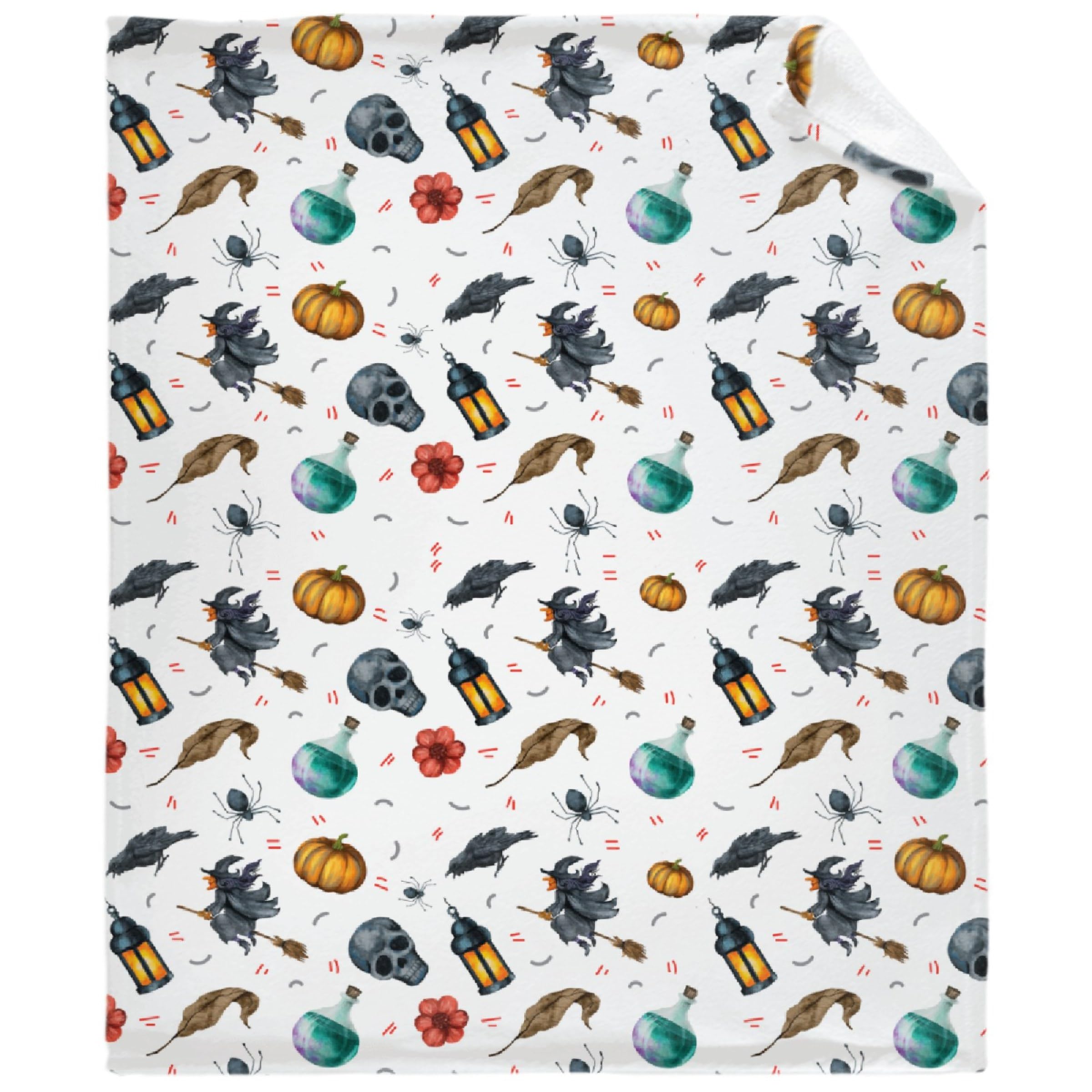 Halloween Blanket - Soft Fleece Throw, Cozy Flannel, Air Conditioning, Large for Adult