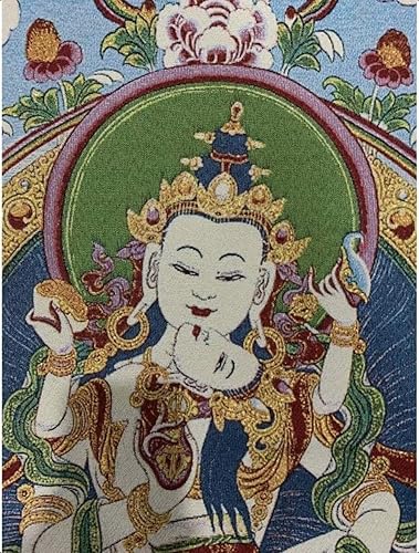 Miniatura 4 de Bordado de seda tibetano Thangka budista Vajrakila Mahsattv Tangka Yoga Budista Tapiz colgante de pared Arte de pared Decoración del hogar Tapiz