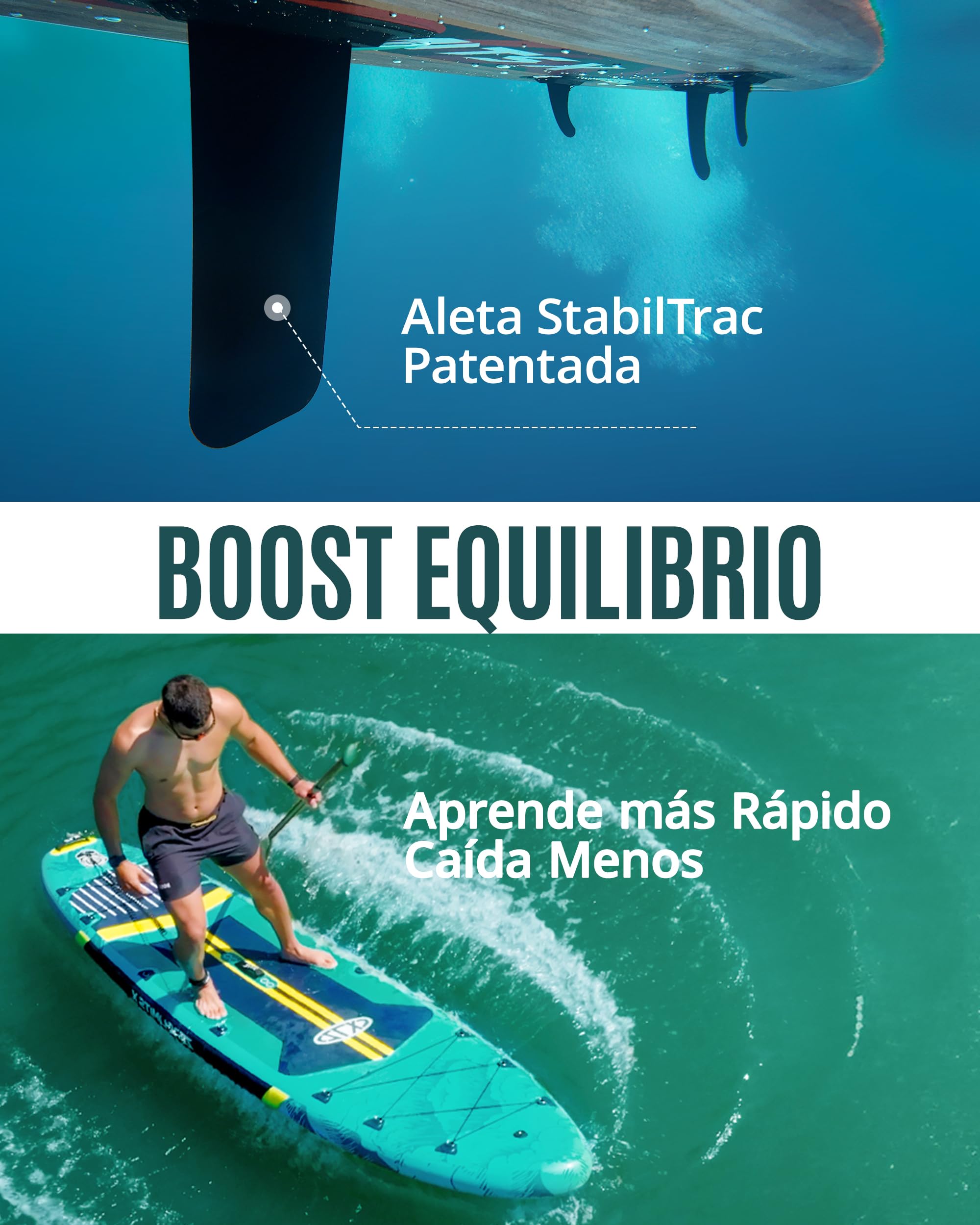 ZLX Tabla Paddle Surf Hinchable 350cm con Asiento – Ideal para Principiantes, Familiar, EVA Antideslizante, PVC Militar 3 Capas, Estable para Mar, Lago & Río, Paseo en Pareja