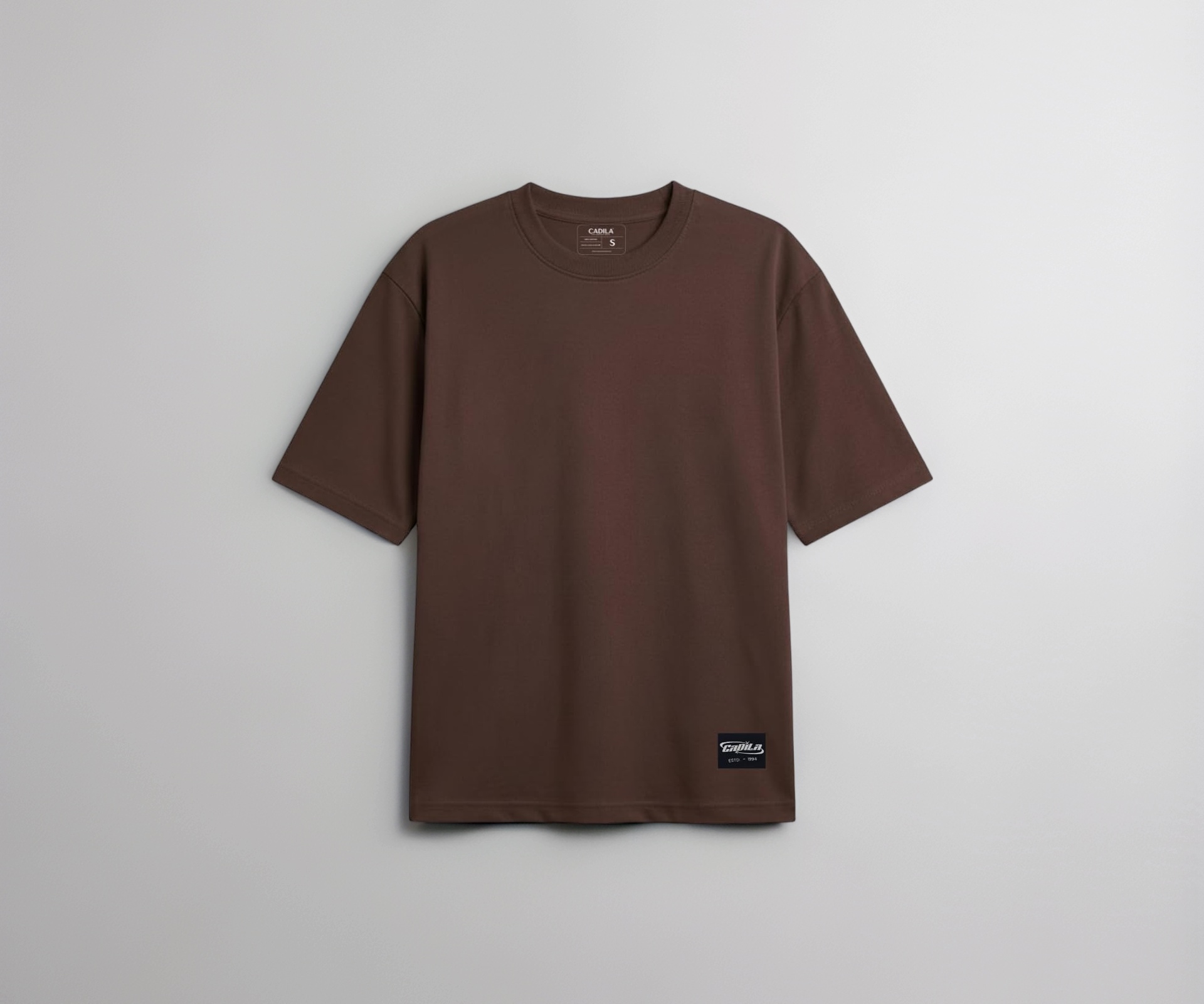 Buy Cadila Men's Oversized Solid Drop Shoulder Half Sleeve Round