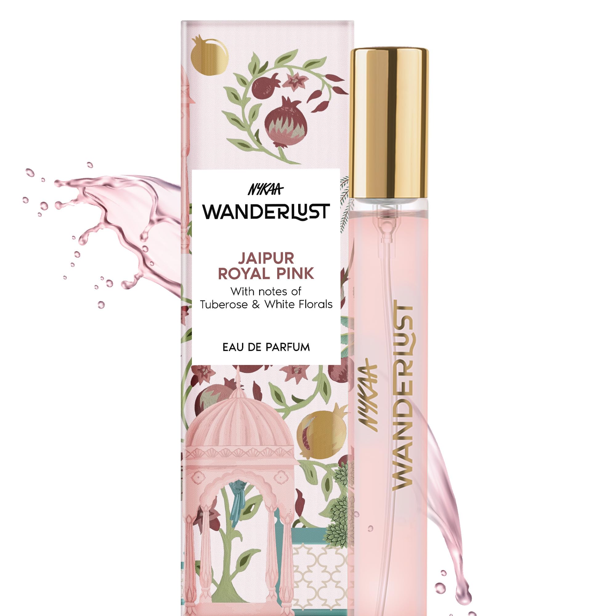 Nykaa Wanderlust Jaipur Royal Pink Eau De Parfum I Travel size, mini Perfume for Women – 16 ml I Tuberose and Red fruits Perfume | Long–Lasting, Travel‐Friendly, Vegan,Paraben‐Free, IFRA Certified-image-47