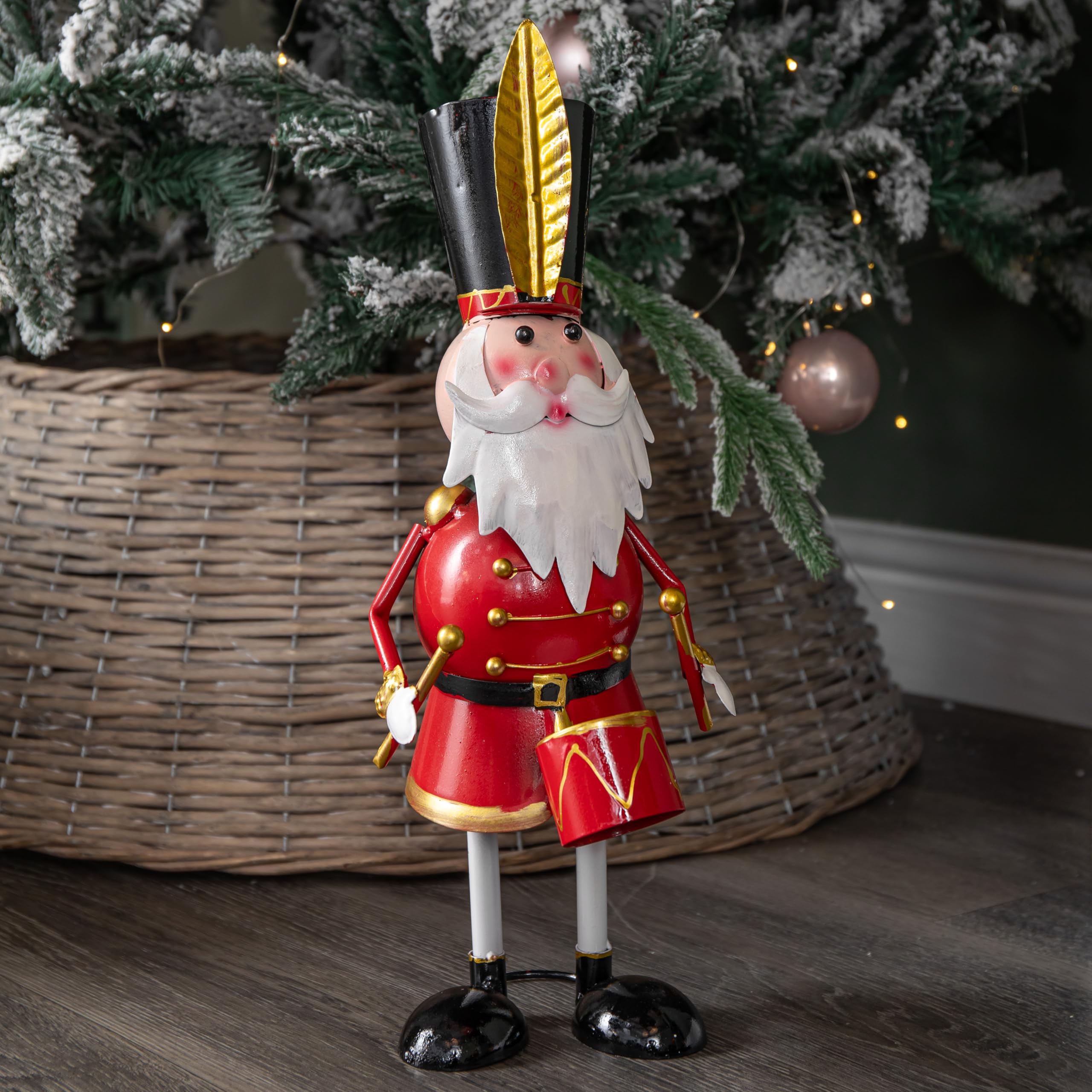 Samuel Alexander Metal Captain Santa Christmas Decoration - 44cm