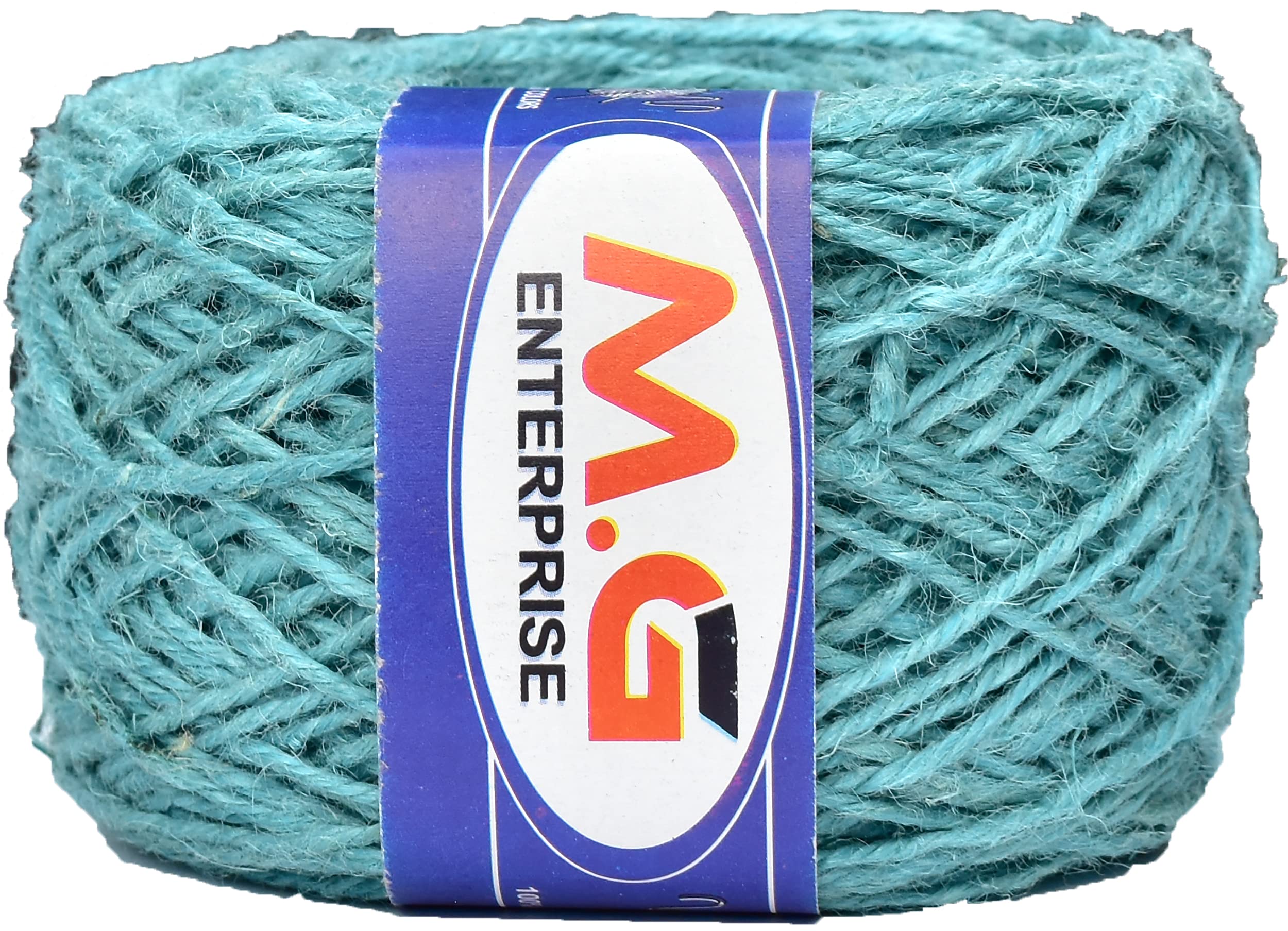 M.G ENTERPRISE Jute Combo Sky Blue Colour Exclusive Twine Ball Threads String Rope 3 Ply 225 m for Creative Decoration by M.G Enterprise B