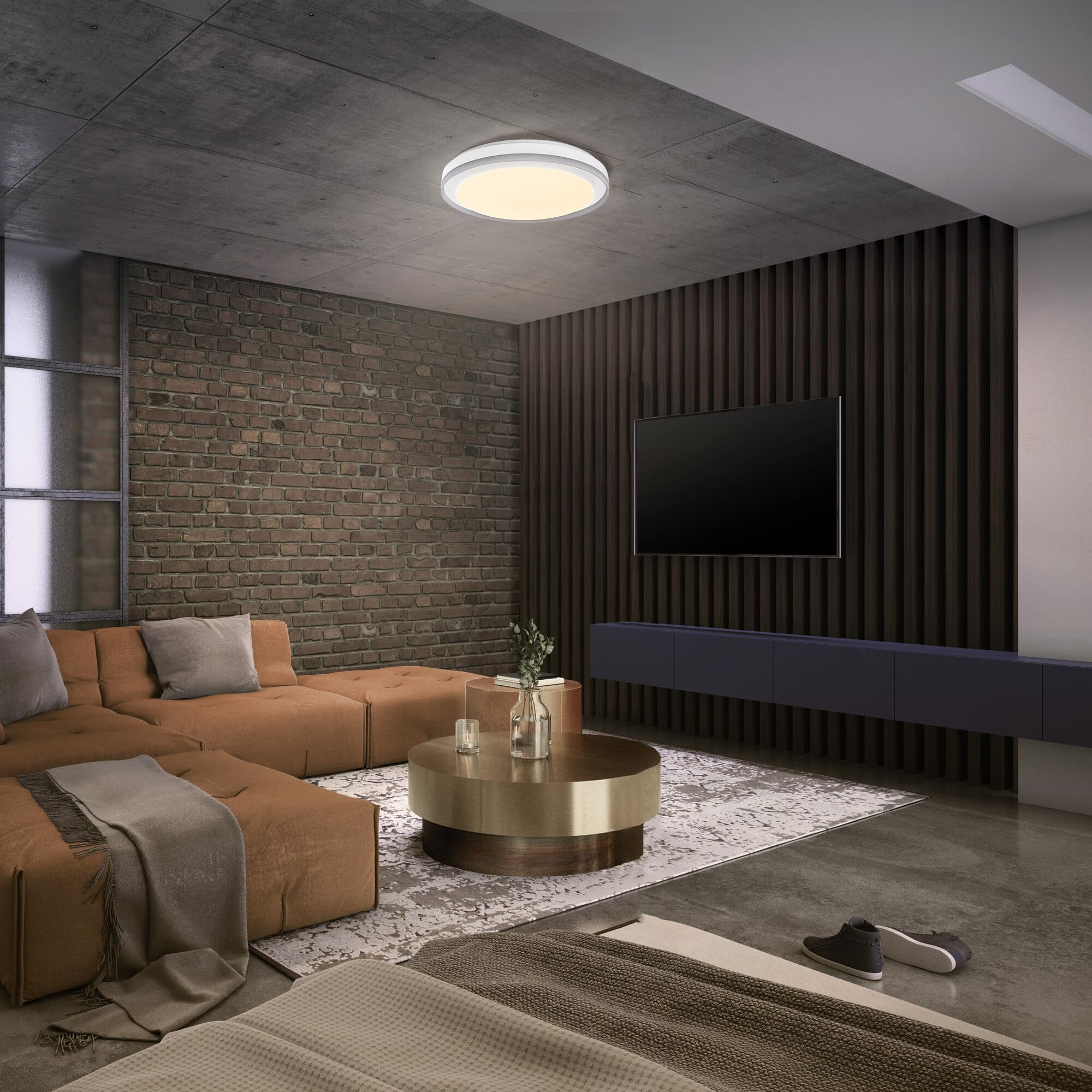 LEDVANCE Smart e Luce a soffitto a LED WiFi, bianco, 32W, 340LEDVANCE lm, funzionalità di luce bianca, dimmerabile, effetto di luce Magic-RGB dinamica, lunga durata, montaggio semplice, 2700-6500K