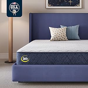 Serta Five Star Mattress Tranquility 12-Inch Firm Twin Zoned Support, Pressure Relief, Cooling Bed-in-a-Box  Ideal for Back & Stomach Sleepers  100 Night Trial, 10-Year Limited Warranty