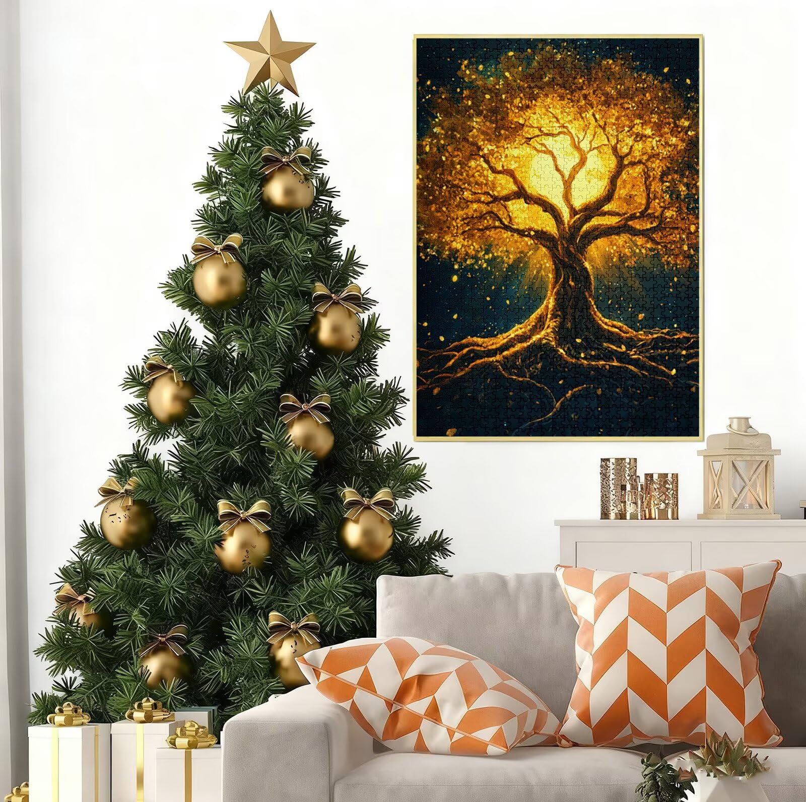 Puzzle 6000 sztuk dla dorosłych i młodzieży, 3 4 5 lat marzenie 6 7 8 lat zrównoważone gry edukacyjne z wysokiej jakości drewnianymi motywami dla dorosłych do zabawy z drewnianymi drzewami do zabawy