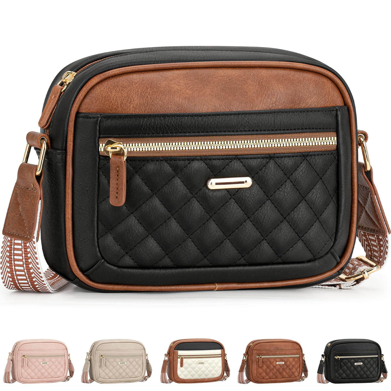 Capolo Crossbody Bags for Women Small Crossbody Purses Leather Womens Shoulder Handbags