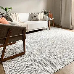 Tapete Sala Quarto Grande Mesclado 3,00 x 2,50m Antiderrapante Lavável Cru Caramelo Artesanal de Tear Rústico Natural Minimalista Decorativo Elegante