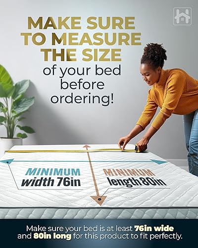 Miniatura 4 de Tabla Bunkie Premium de 10mm Tamaño King (76" x 80") – Soporte de Colchón Delgado de Perfil Bajo Anti-Hundimiento – Tabla de Cama Silenciosa,