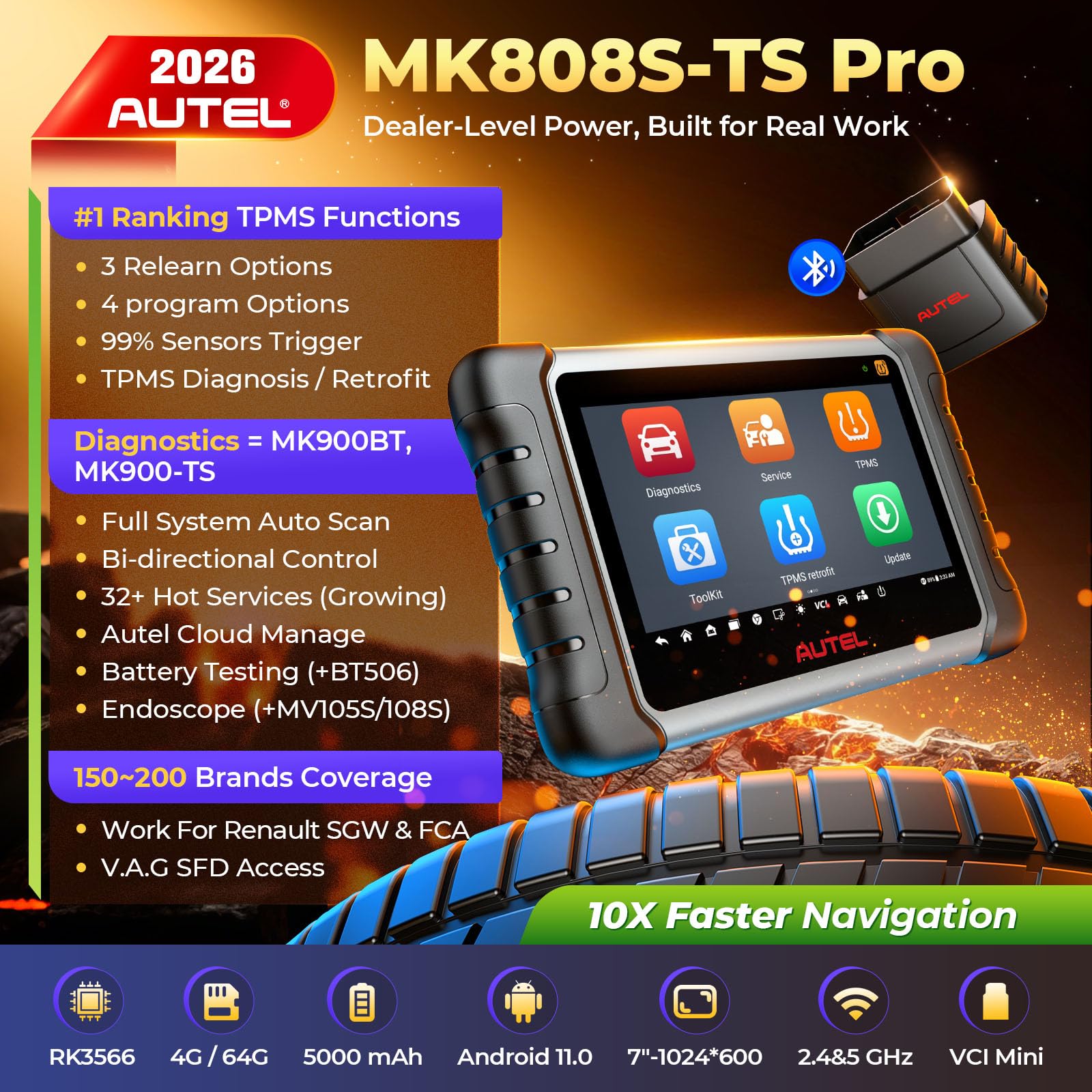 XTOOL D8S AI-Assisted Bidirectional OBD2 Scanner with Topology Mapping | 2026 Upgrade of XTOOL D8, Scan Tool 42+ Reset, Full System Automotive Scanner Diagnostic Tool, PMI for Ford, FCA/CANFD/DoIP product image 15