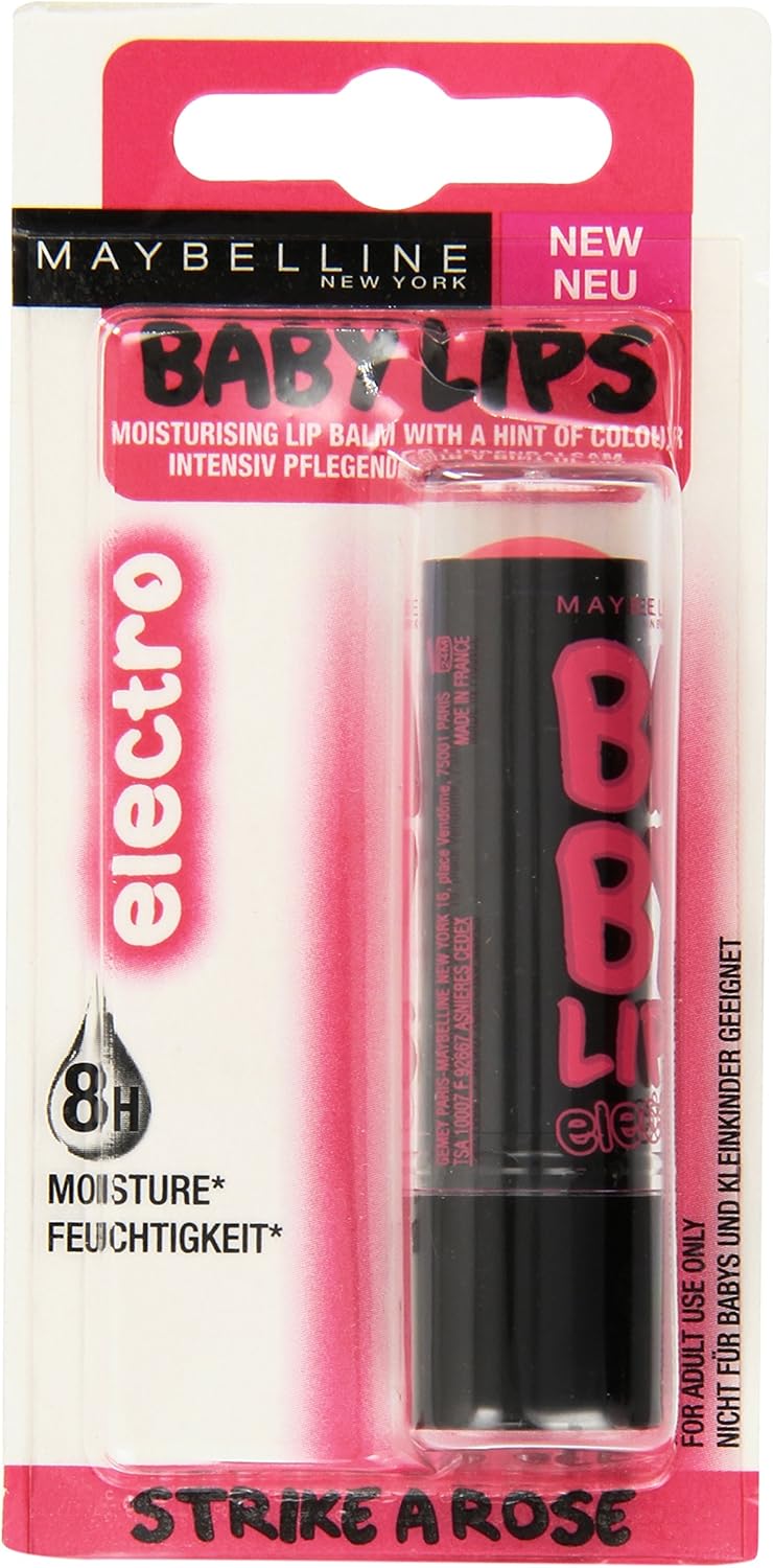 Maybelline Baby Lips Electro Lip Balm Strike with Rose 4.5 g Amazon