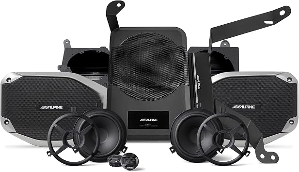Alpine PSS-24WRA 300-Watt Complete System Upgrade Compatible with 2018-Up Jeep Wrangler Unlimited JL & 2020-Up Jeep Gladiator