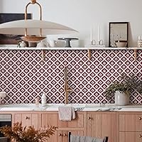 Vista 43 de Alwayspon Adhesivos de transferencia de azulejos de vinilo esmerilado para despegar y pegar, calcomanías autoadhesivas para azulejos de pared