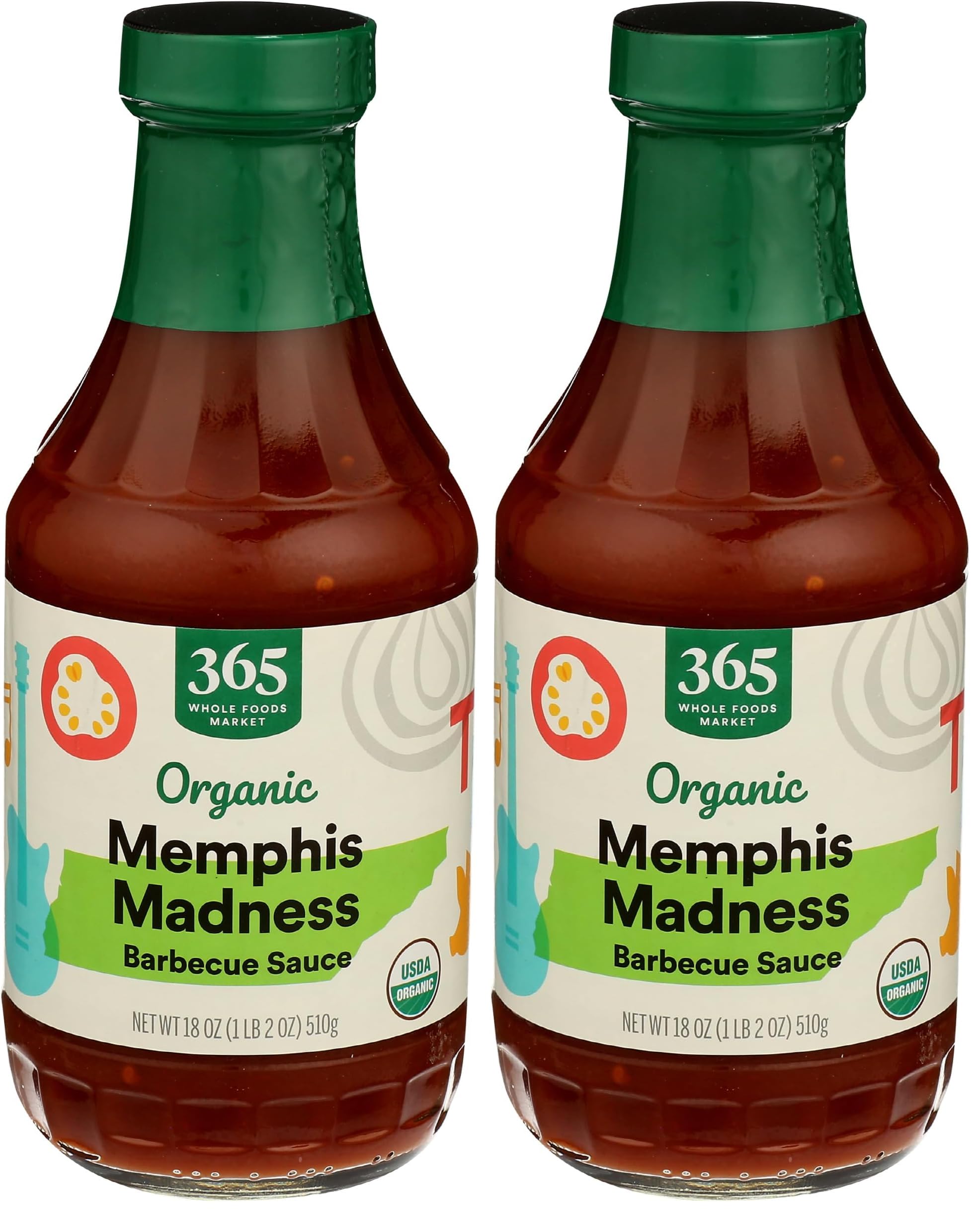 Amazon.com : 365 by Whole Foods Market, Bbq Sauce Memphis Madness