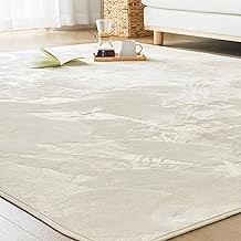 VK Living Carpet, Rug, Mat, 72.8 x 72.8 inches (185 x 185 cm), 35.6 sq ft (2 Tatami), Non-Slip, Washable, Anti-Mite, Antibacterial, Deodorizing, All-Season, Easy to Clean, Nordic, Ivory