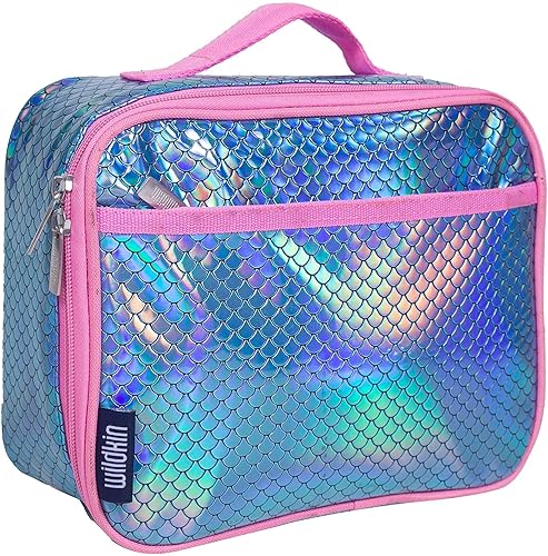 Miniatura 2 de Wildkin Paquete de mochila para niños de 15 pulgadas con bolsa de almuerzo (escamas de sirena)
