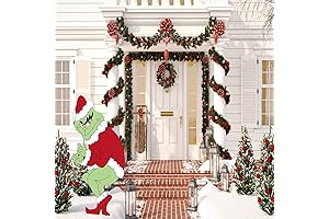 Grinch Stealing Christmas Lights Yard Decoration