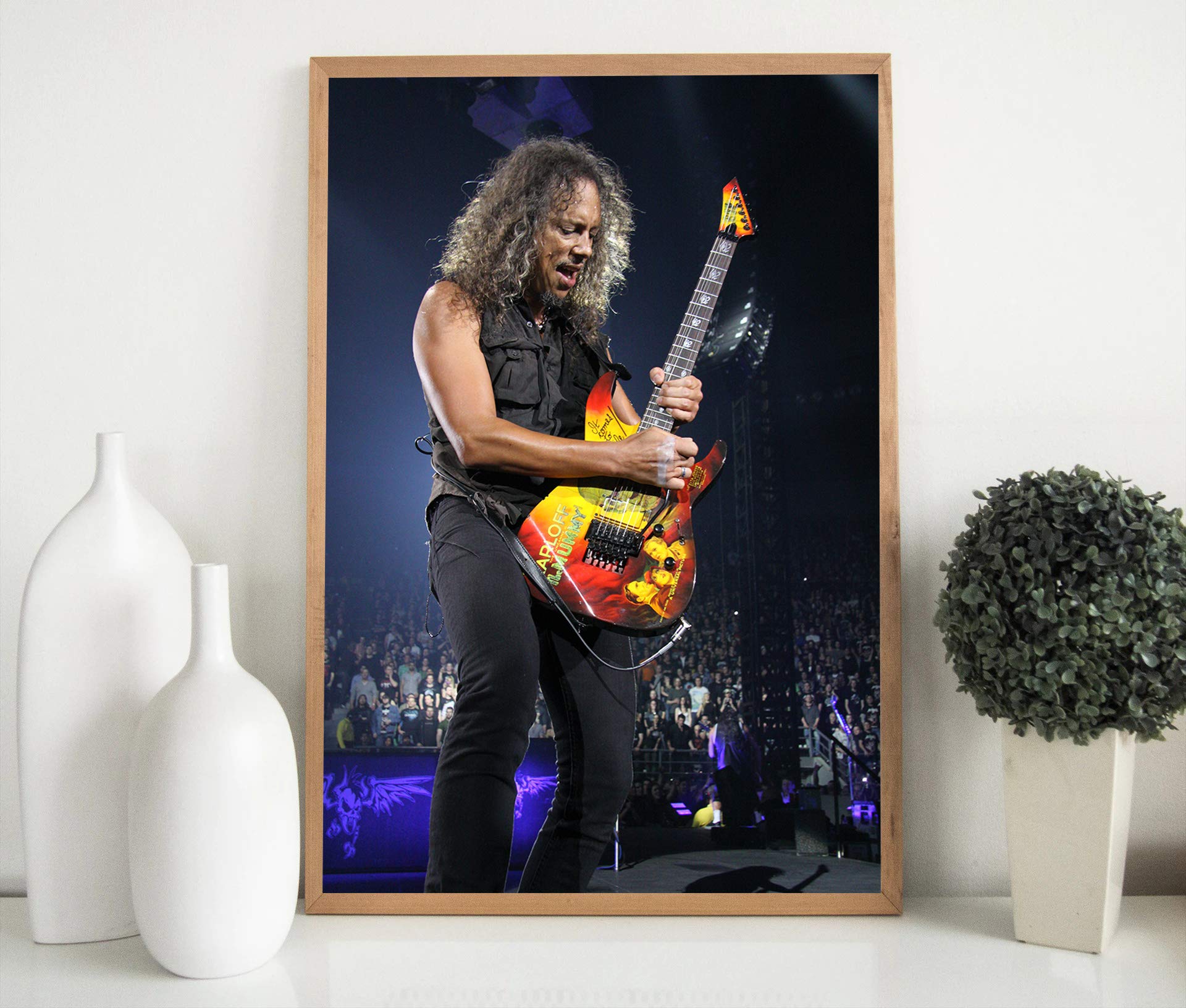 Amazon.de: Wall Decor Kirk Hammett Poster (33 x 48 cm) | fertig zum Rahmen  für Büro, Wohnzimmer, Wohnheim, Kinderzimmer, Schlafzimmer, Studio, image size:1920x1632