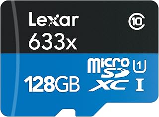 Lexar High-Performance microSDXC 633x 128GB UHS-I/U3 (Up to 95MB/s Read) w/USB 3.0 Reader Flash Memory Card - LSDMI128B1NL633R