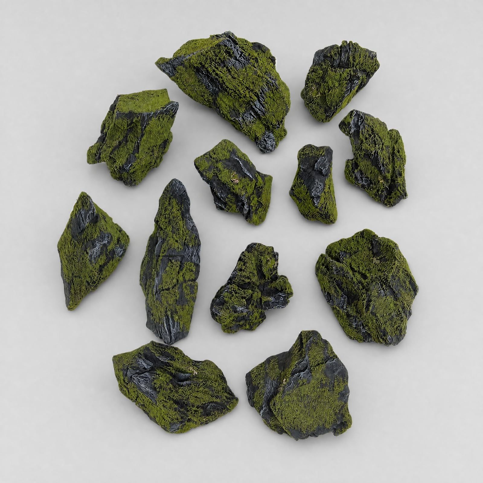 13 Piezas Piedras Vegetación Simulada | s Artificiales vegetación simulada, Ligera, para Jardín, s, Paisajistas, coradores