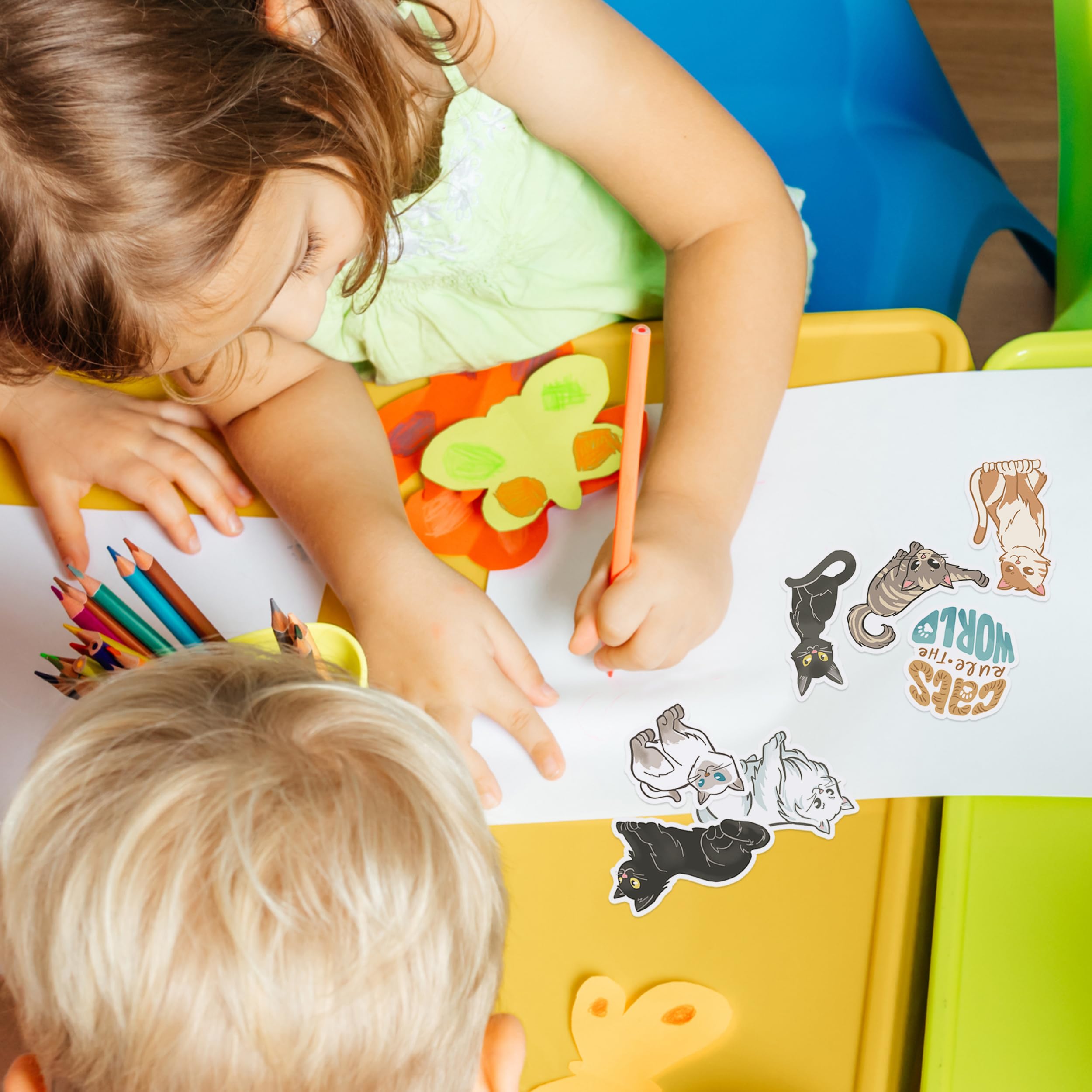 Navy Peony Autocollants De Plage Tropicale De Rêves Hawaïens (50 Pièces) - Ignons, étanches, à