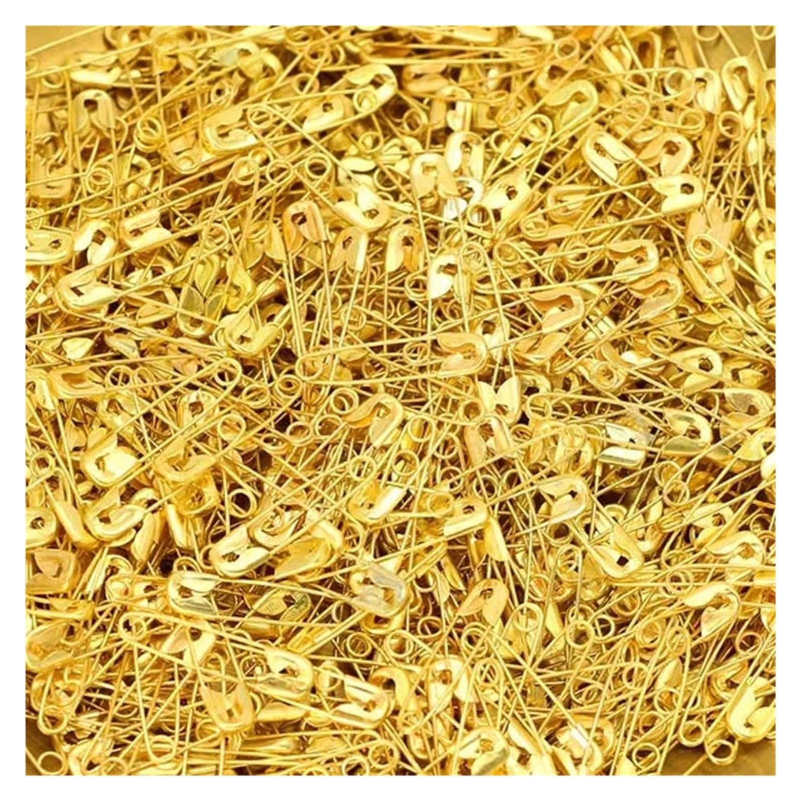 Pins 50PCS Pin Metal Pins For Brooch Knitting Clips Latch Sewing Tools Crochet Garment Accessories(Gold,22MM)