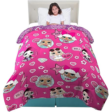 Franco Kids LOL Surprise Twin Comforter, Soft Microfiber