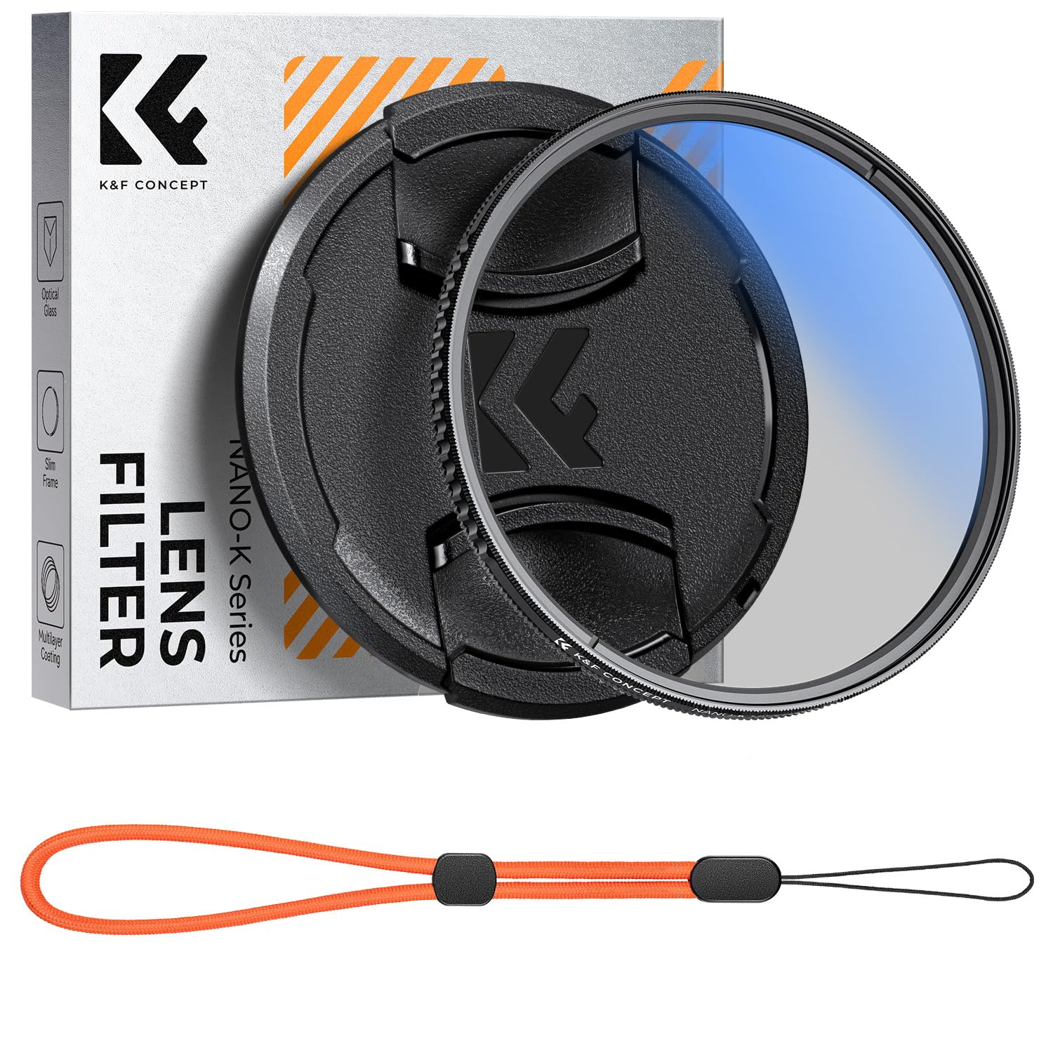 Amazon | K&F CONCEPT 43mm CPLフィルター レンズキャップ付き 反射