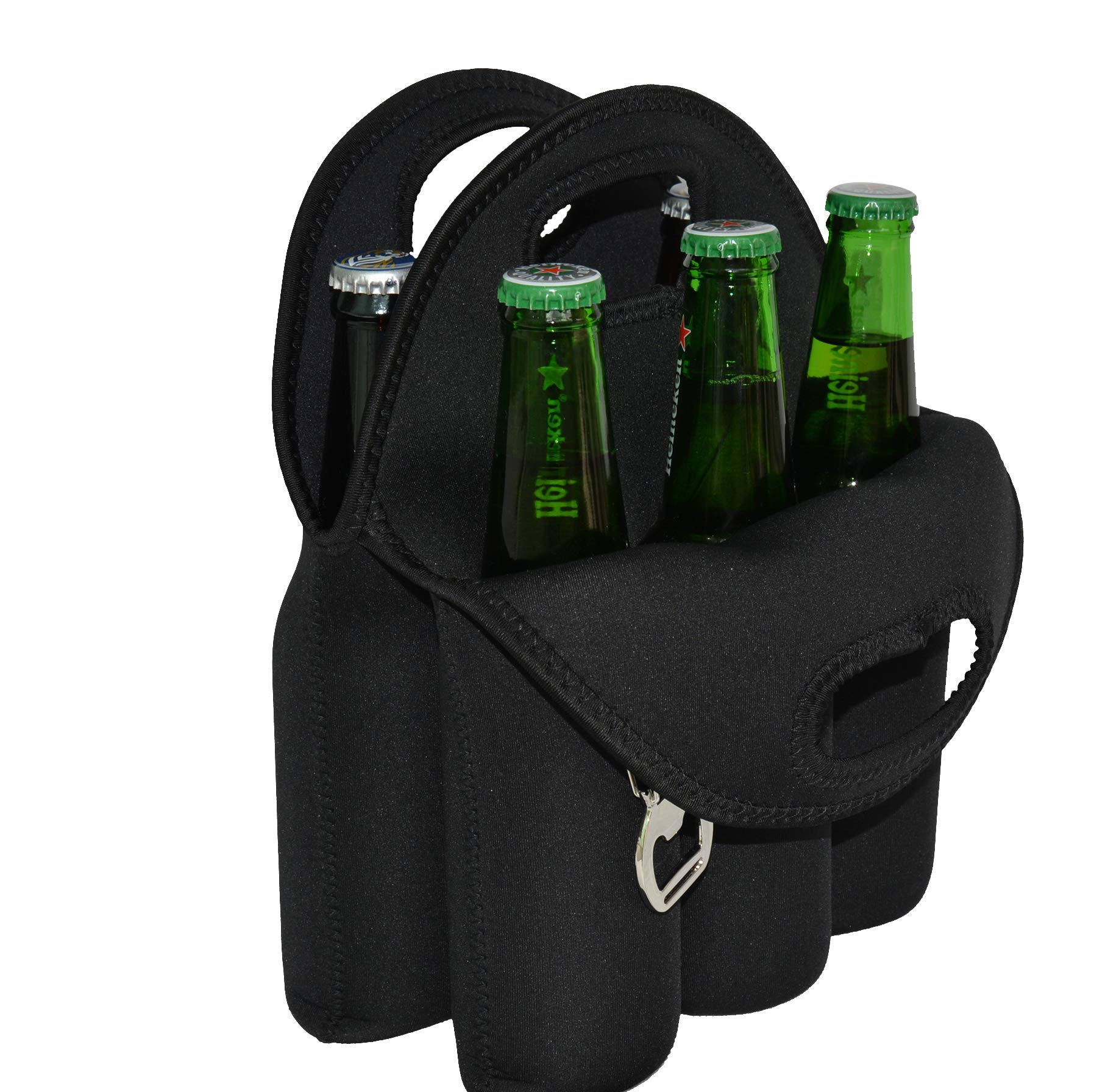 Childdood 6 Stück isolierte Bierflaschen Tragetasche für Bierflaschen, Dosen und Kühler