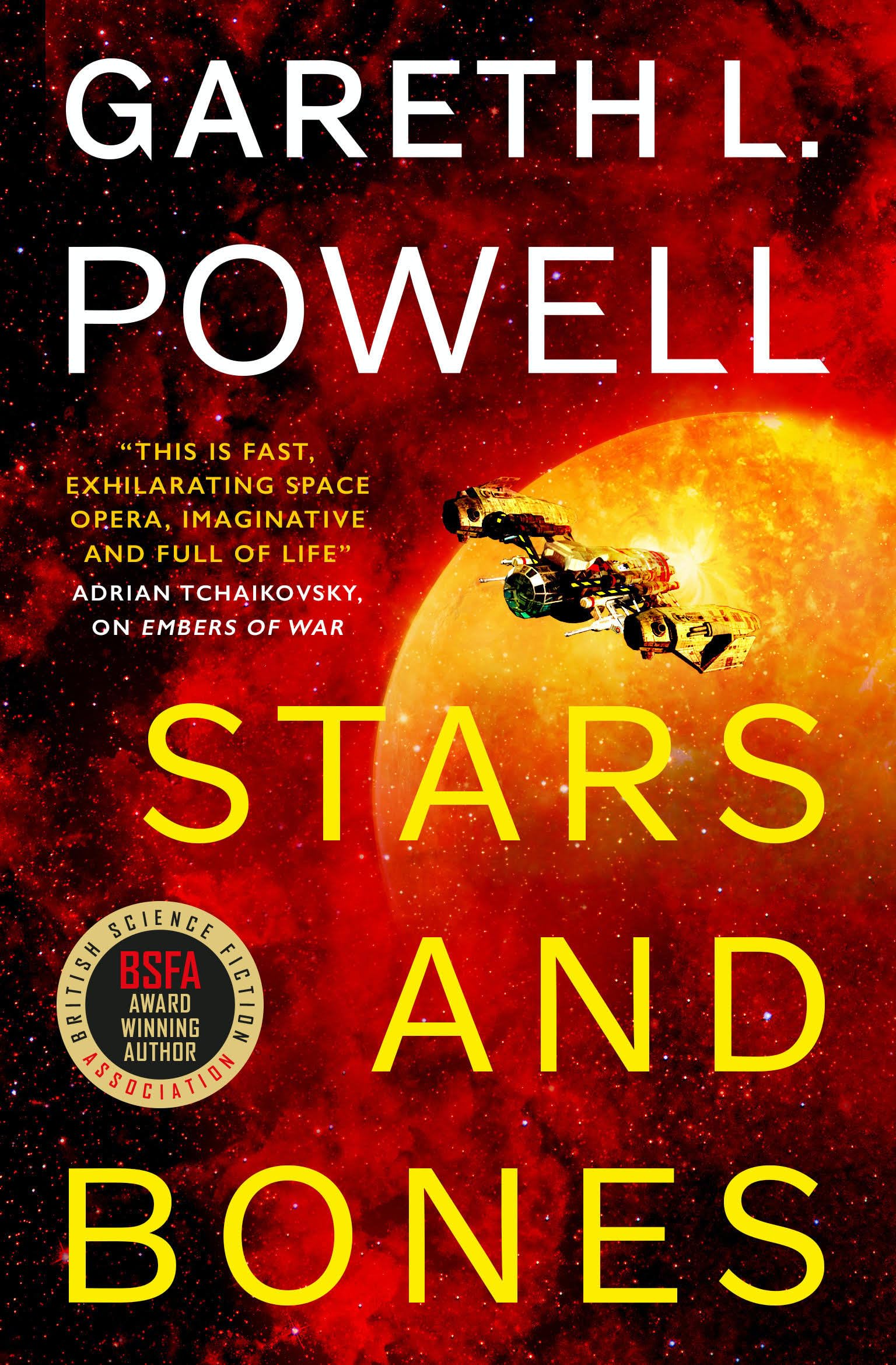 STARS AND BONES by GARETH L. POWELL - TITAN - 2022 - *PROOF*