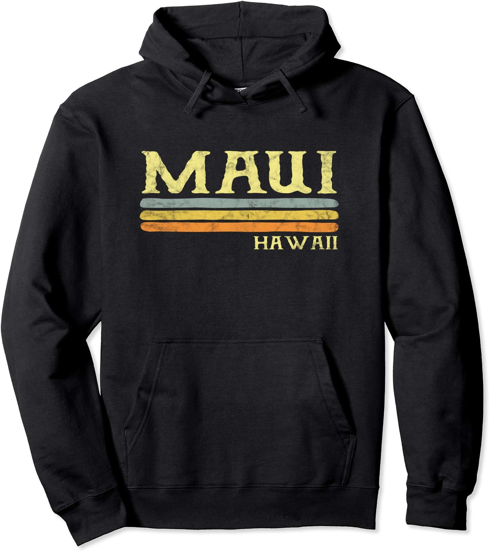 Vintage Maui .Vintage Maui Hoodie Retro Hawaii Love Gift Souvenir Hoody Pullover HoodieOEKO-TEX STANDARD 100
