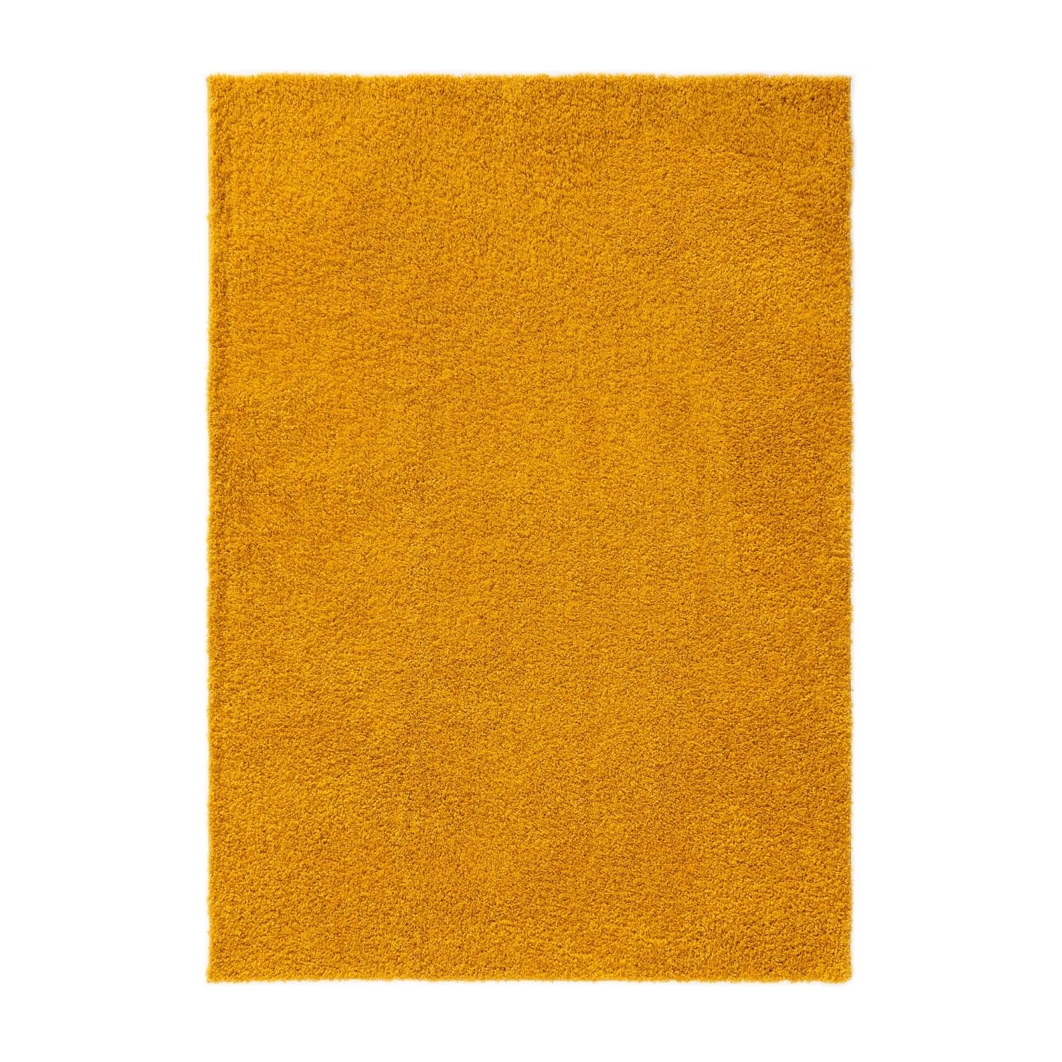 benuta Basic Tapis Poils Long Soho - Jaune 160x230 cm - Doux Minimaliste - Lavable - Nettoyage Facile - Compatible avec Chauffage au Sol - pour Chambre, Couloir, Salle à Manger