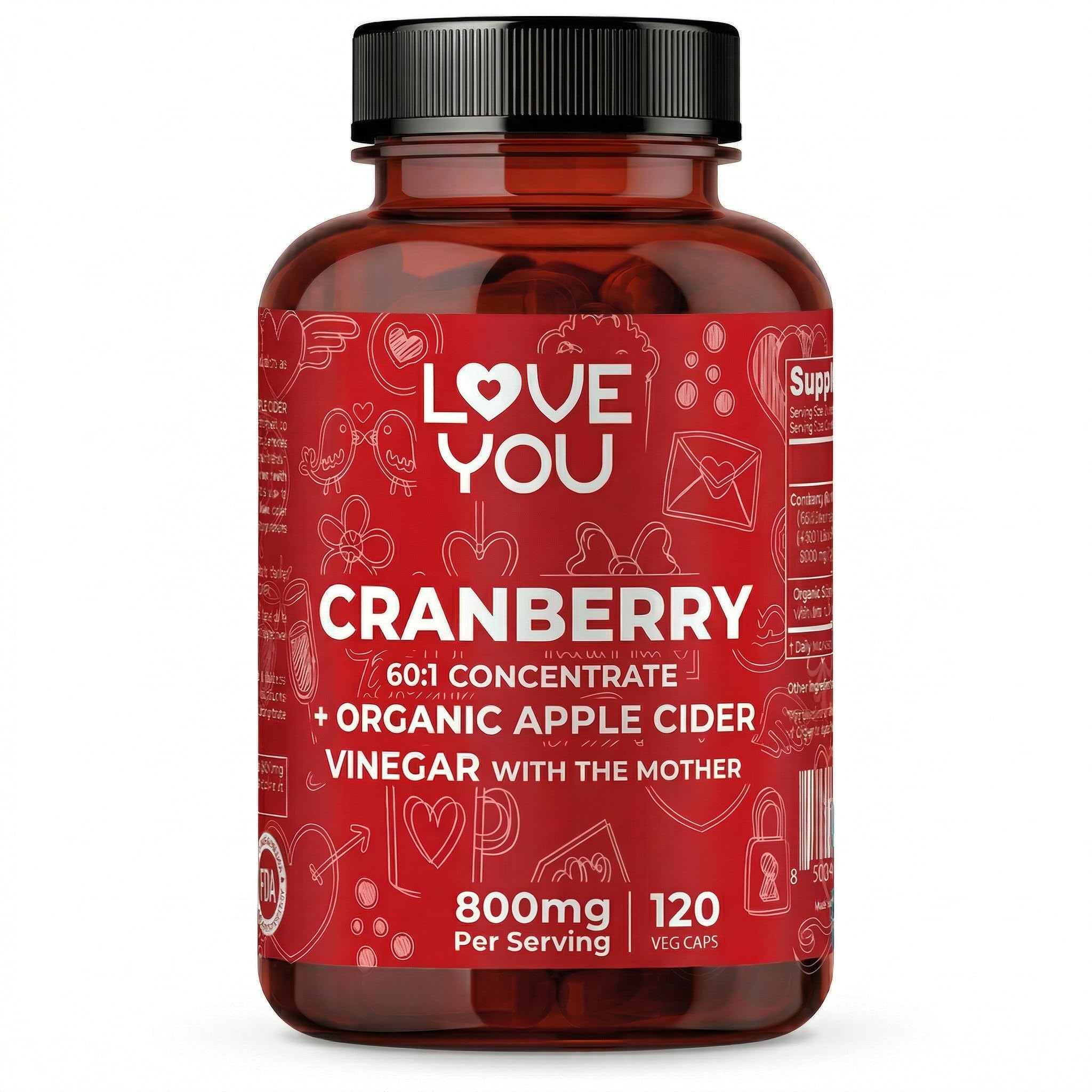 Amazon.com: Love You Cranberry 60:1 Extract + Organic Apple Cider