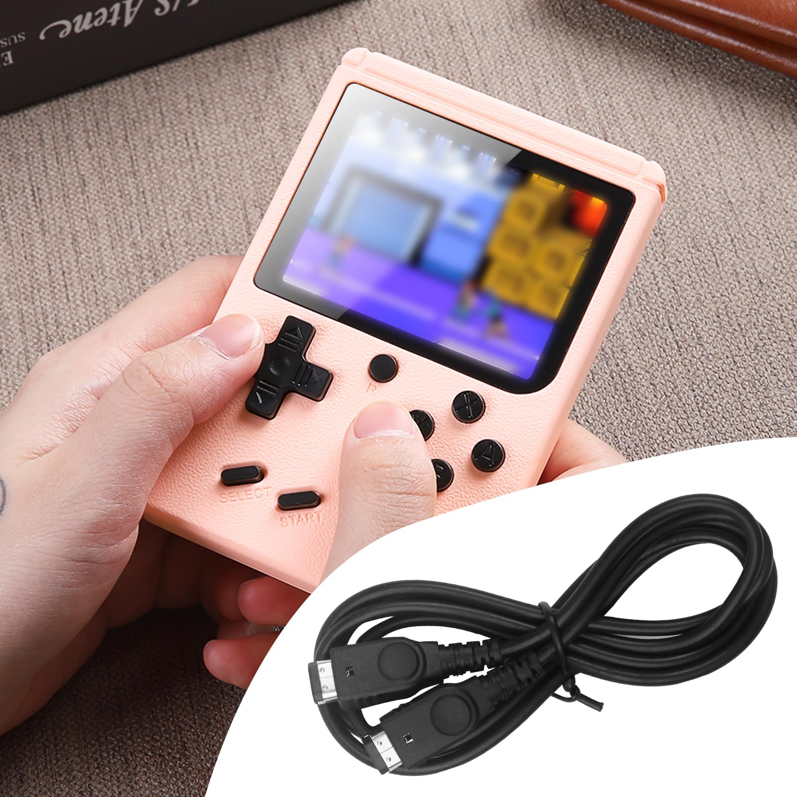 Link Cable para Nintendo Game Boy Color y GBA SP, Cable de Conexión Portátil de 1.2 m para 2 Jugadores (Negro) — view 7