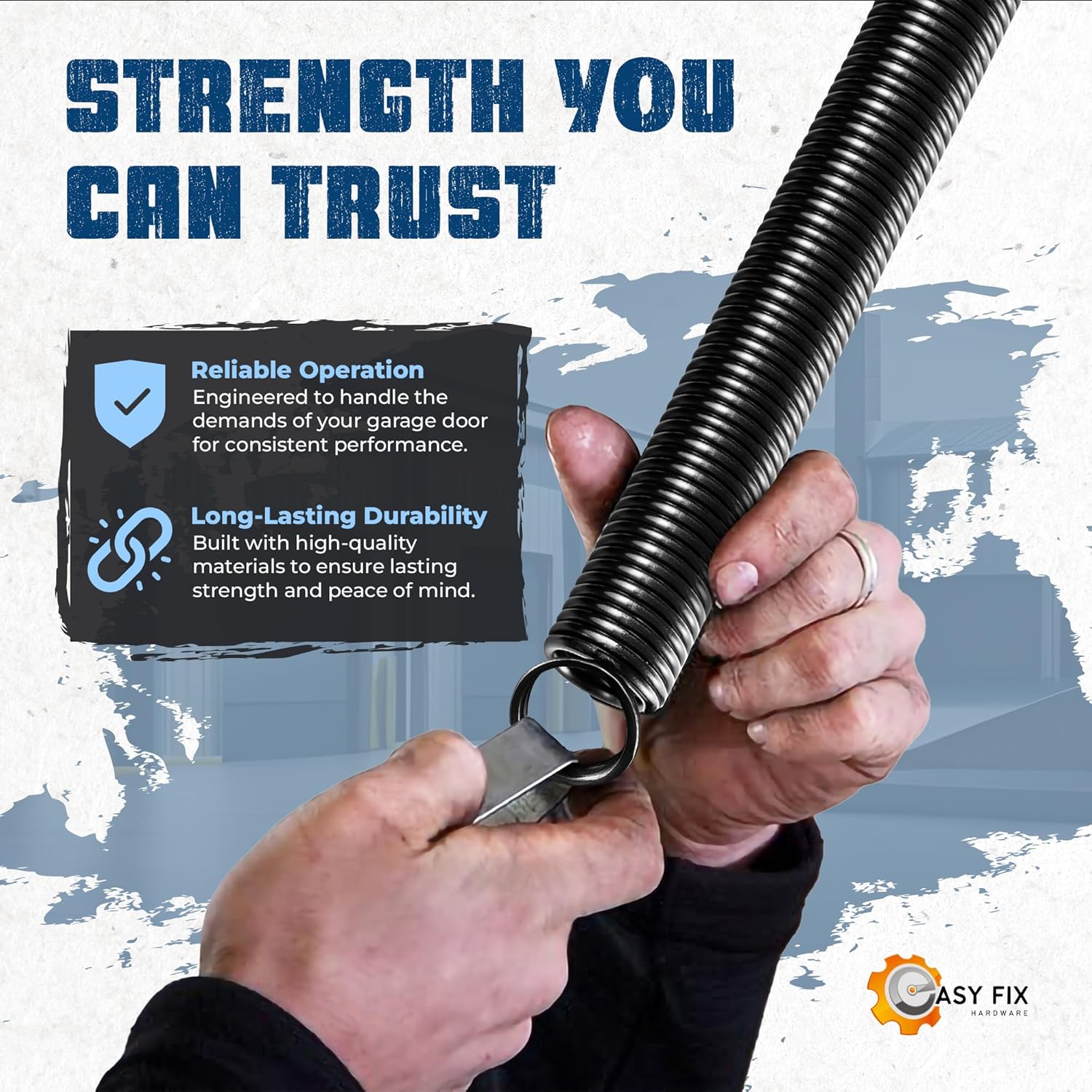 120 lb. Heavy-Duty Double-Looped Garage Door Extension Spring (2-Pack) - Green | Springs for Overhead Garage Door Hardware Repair | Minimum 30,000 Cycles for 7' Feet Garage Door Door