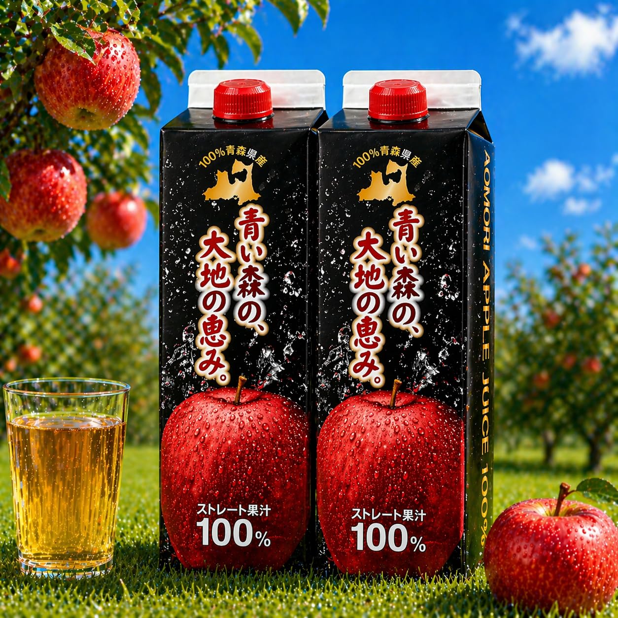 青森県産 りんごジュース 100% ストレートタイプ Amazon.co.jp: りんごジュース 1L 2本 100% ストレート 青森県産 弘前