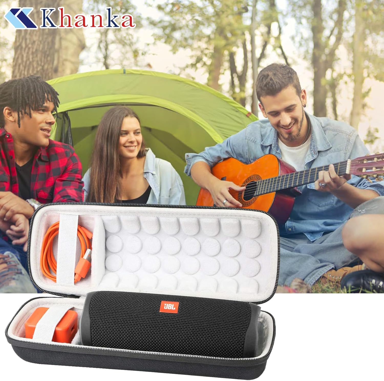 Khanka Hard Travel Case Replacement for JBL Flip 6 / Flip 5 Waterproof Portable Bluetooth Speaker - Image 7
