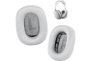 Silver Foam Mesh Ear Cushions for AirPods Max