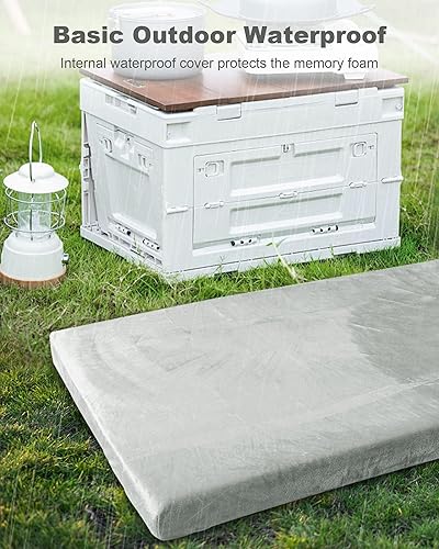 Miniatura 3 de Ferlizer Memory Foam Camping Mattress Pad, 3" Portable Roll Up Sleeping Pad for Adults, Camping Bed Pads for Sleeping with Waterproof Cover & Travel