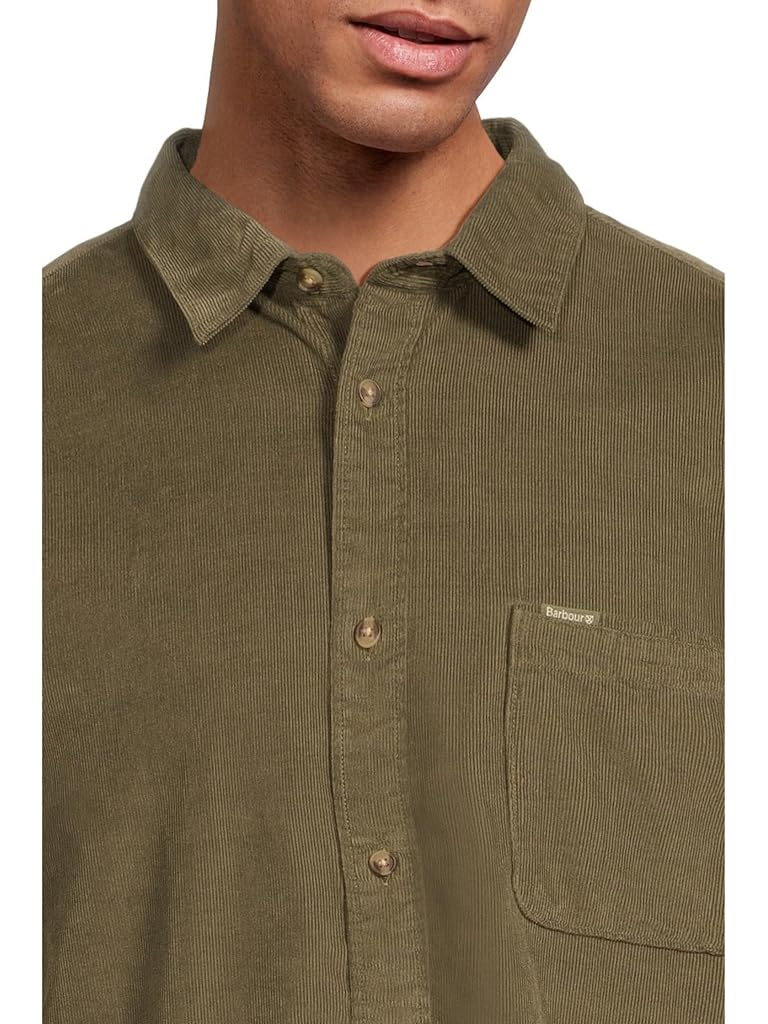 Olive Barbour Bramside Relaxed Cord Shirt