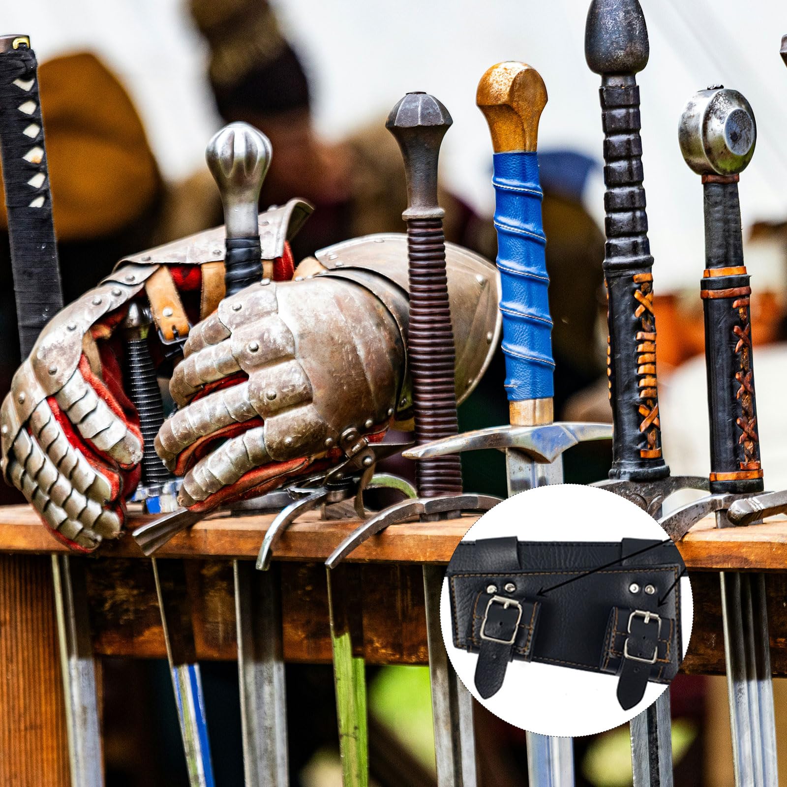 Cintura per Spada, Sacchetto Della Spada, Porta Spada con Cintura, Cintura Katana, Triplo Rinforzo, Perfetto per Cosplay e Appassionati di Samurai, Anime Costume, Rinforzo a Tre Strati, 110cm