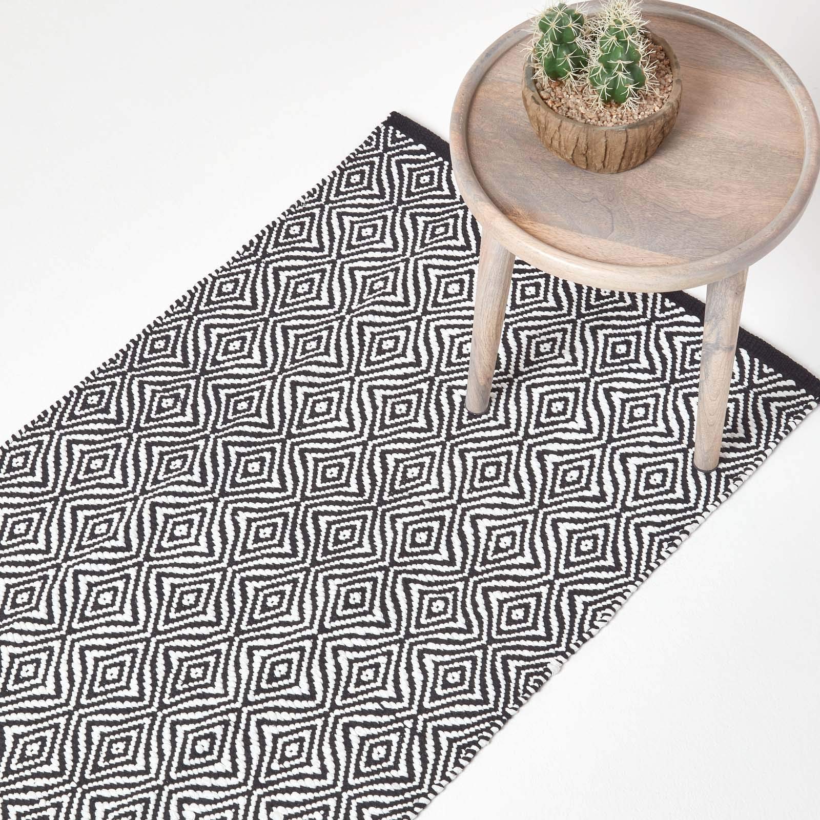 Tapis chindi de fabrication artisanale Homescapes Trance bicolore