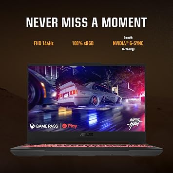 ASUS TUF Gaming A15 (2023) Gaming Laptop, 15.6 FHD 144Hz, 100% sRGB Display, GeForce RTX 4060, AMD Ryzen 7 7735HS, 16GB DDR5, 1TB PCIe SSD, Wi-Fi 6, Windows 11, FA507NV-EH74